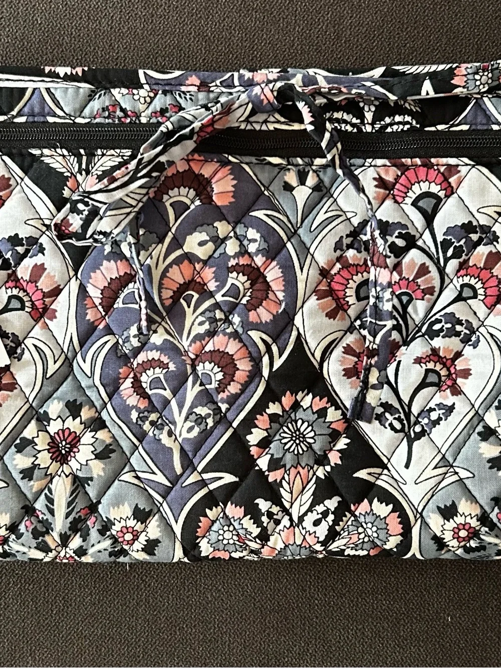 Vera Bradley Retired Ornate Blooms Quilted Curling & Flat Iron Cover Wrap Travel